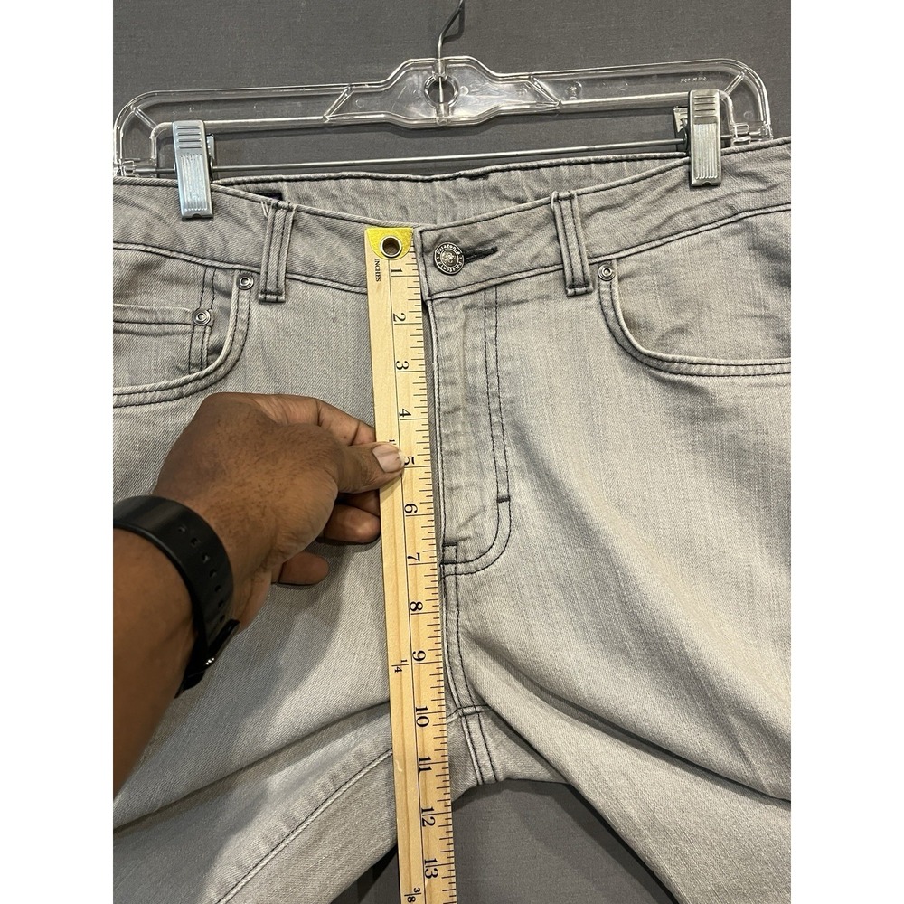 Patagonia Jeans Men's 34x31 Gray Straight Leg Stretch Denim Pants Light Wash - Picture 12 of 15